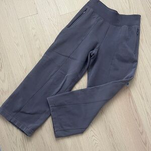 Athleta Purple/Gray Wide Leg Sweat Pants